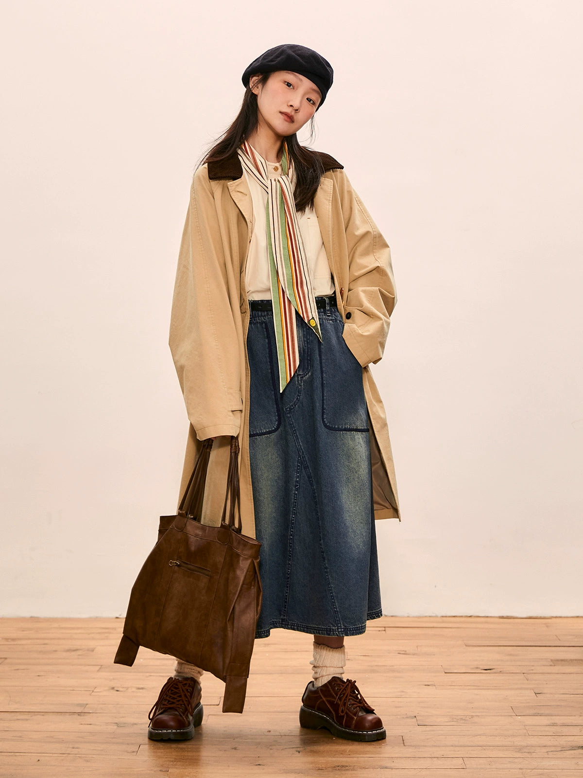 Octopusme -inspired Oversized Coat - Multi-color