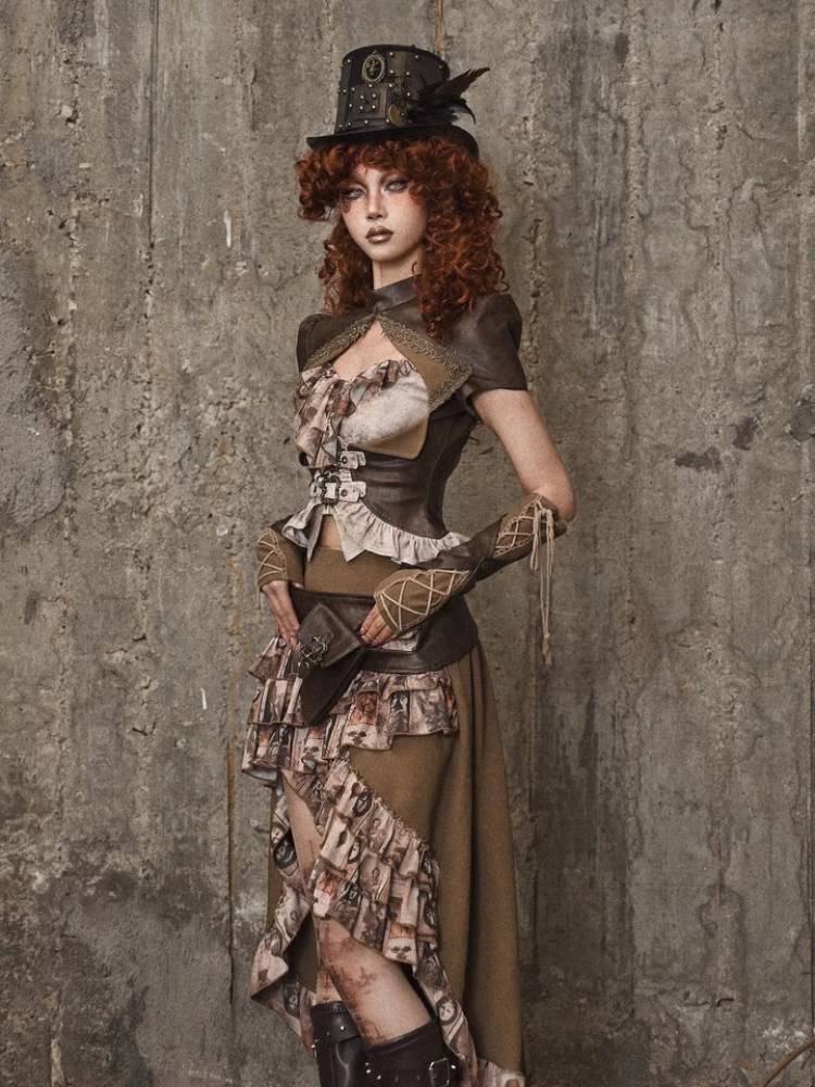 Ruffle Bustle Skirt
