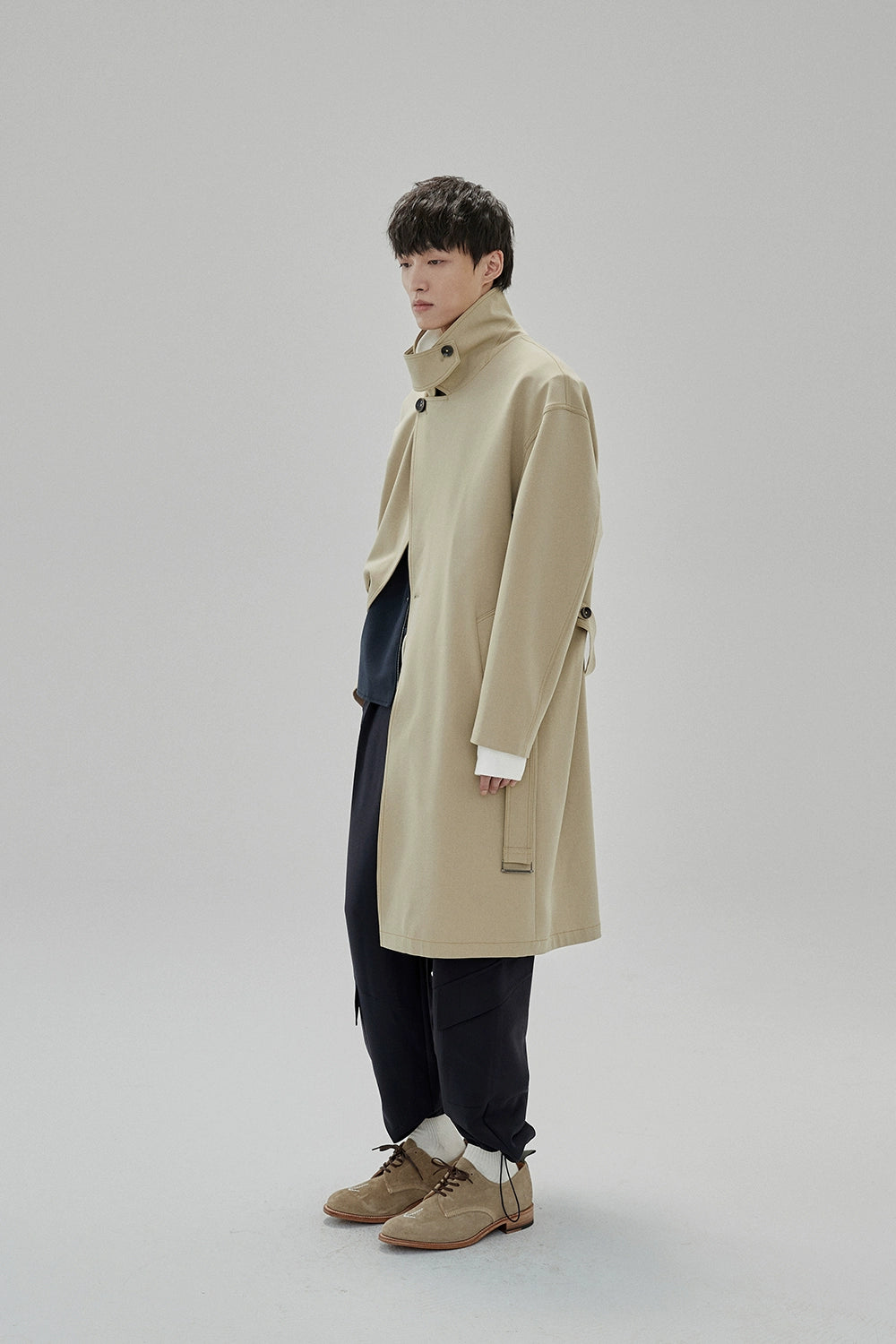 Draping Drawstring Cargo Pants