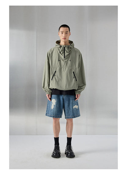 Distressed Patchwork Cropped/short Pants