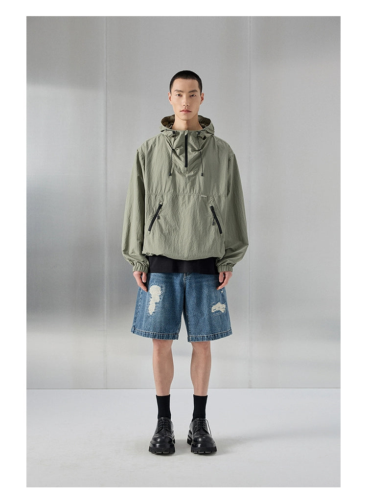 Distressed Patchwork Cropped/short Pants