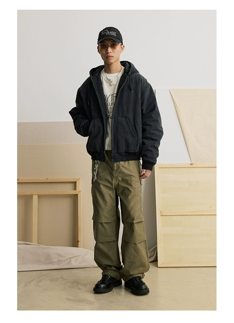 Straight-leg Multi-pocket Loose Pants