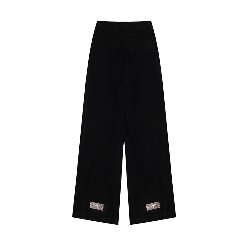 Firework Design Straight-leg Pants