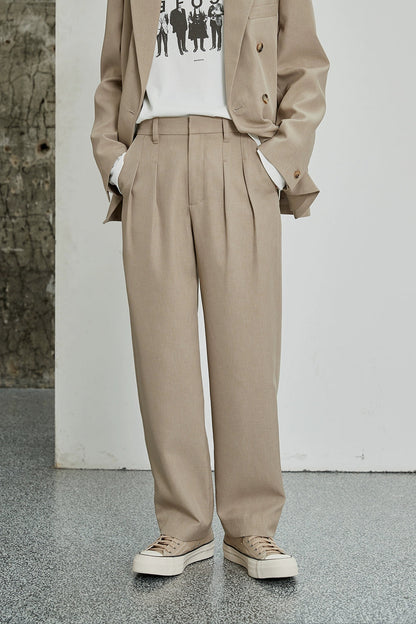 Classic Double-pleated Dress Pants