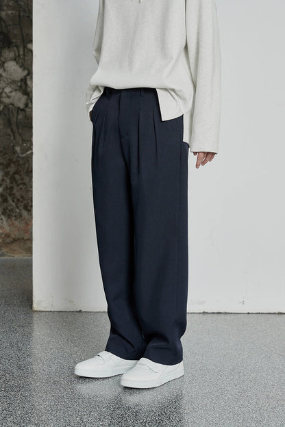 Classic Double-pleated Dress Pants