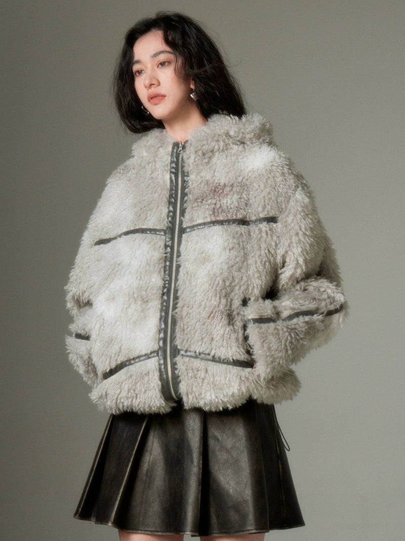 Sustainable Rabbit-eared Fur Coat