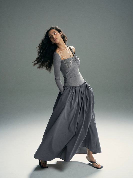 Cloud Twist Maxi Dress