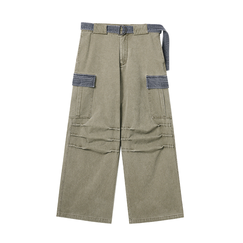 Contrast Pocket Cargo Combat Pants