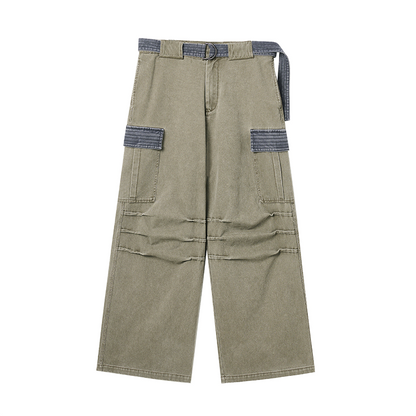 Contrast Pocket Cargo Combat Pants