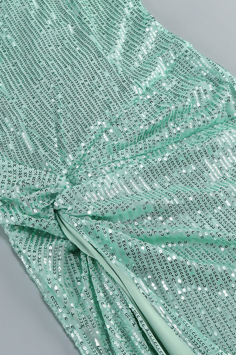 Jorah Halter Split Sequin Maxi Dress