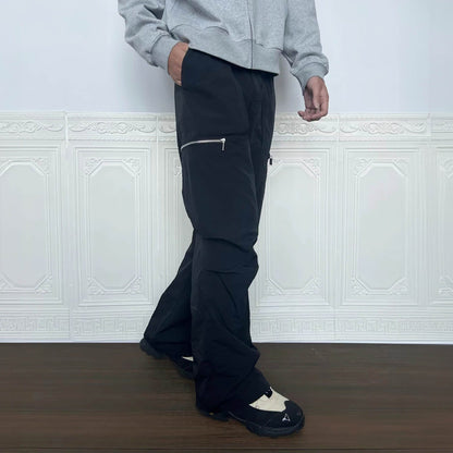 Black Utility Pants With Zip Pockets