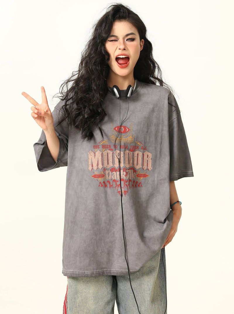 -style Fantasy Oversized T-shirt