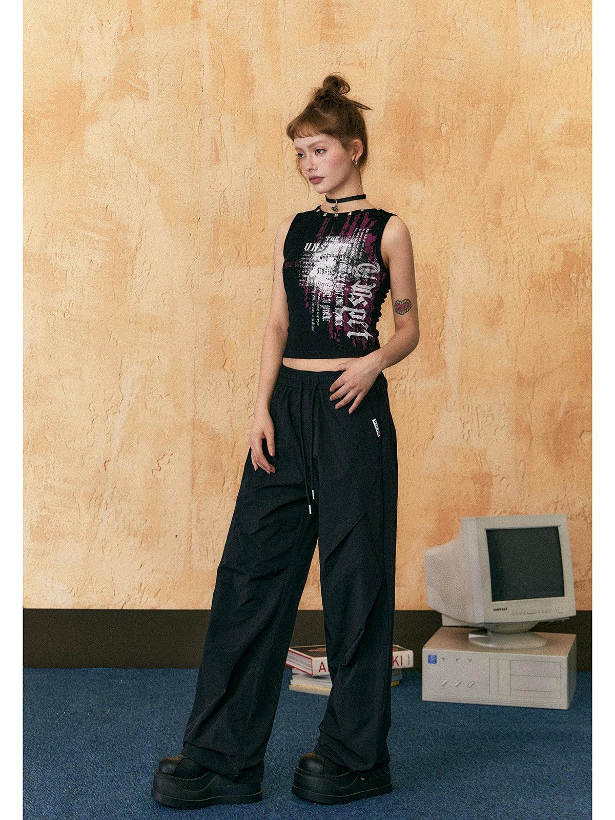 Ezek Wide-leg Drawstring Lounge Pants - Relaxed Fit Trousers With Pockets