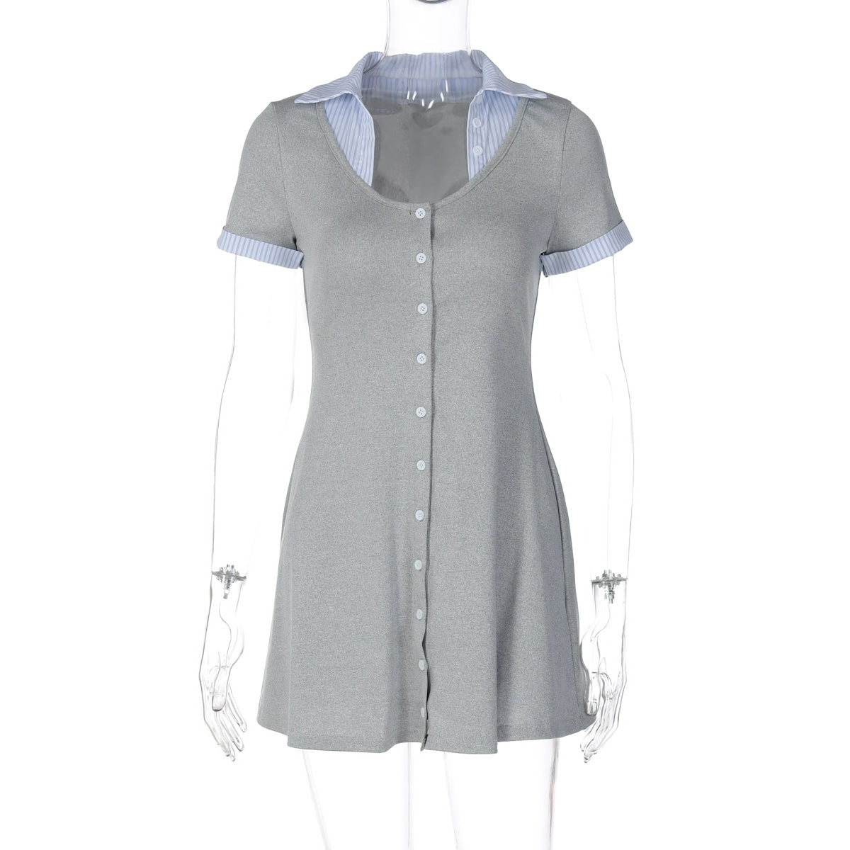 Carmyn Polo Patchwork Mini Dress