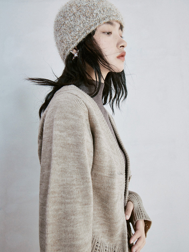 Pointelle Knit Cardigan
