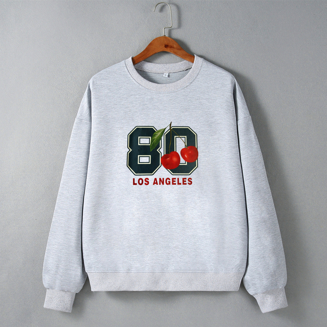 Street Hipster Off Shoulder Loose Round Neck Long Sleeve Sweatshirt Clothing Autumn Winter