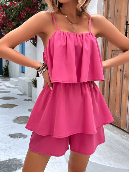 Clothing Summer Sleeveless Suspender Jumpsuit