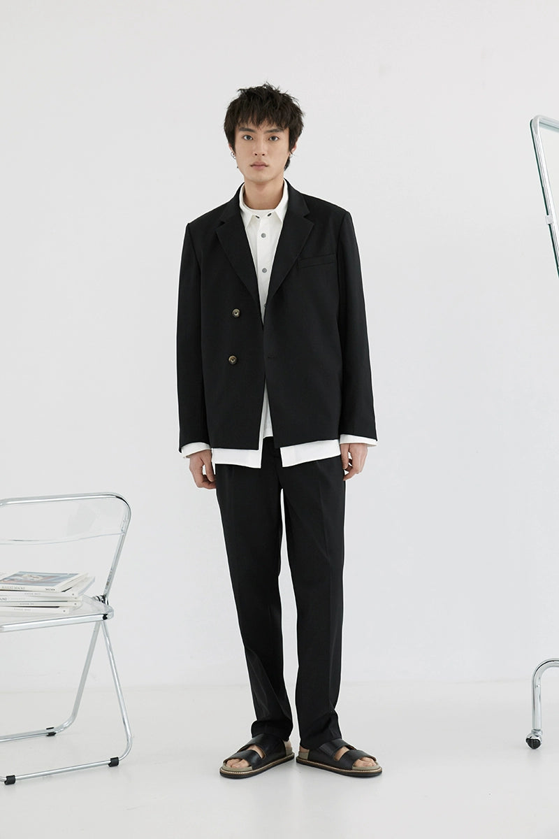 Double-pleated Comfort Dress Pants