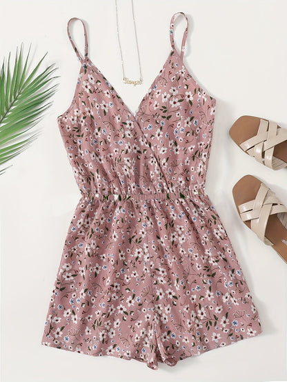 Clothing Thin Looking Suspenders Fitted Waist Jumpsuit Shorts