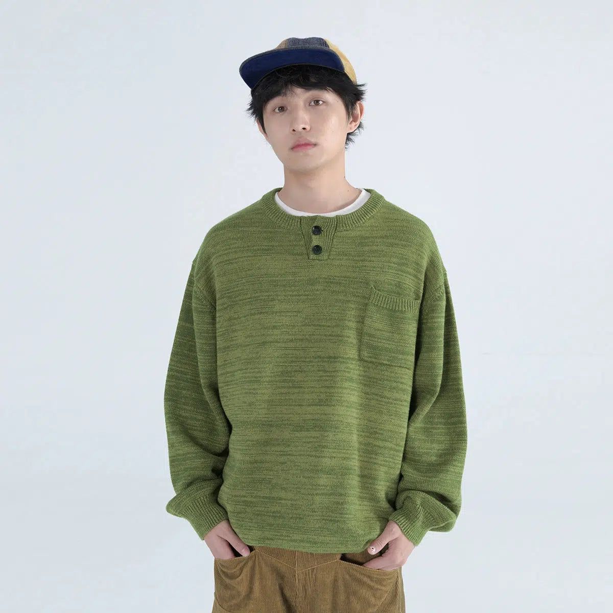 Cozy Sweater With Front Pocket