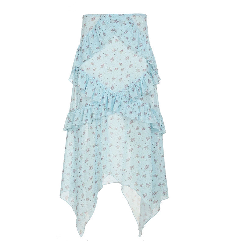 Moira Ruffle Maxi Skirt