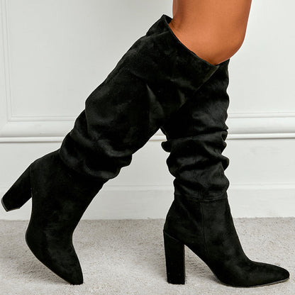 Emree Patent Block Heel Boots