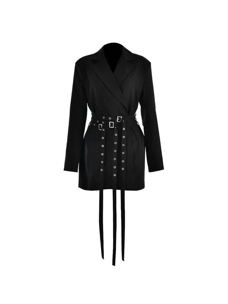 Blazer Coat Dress With Belt