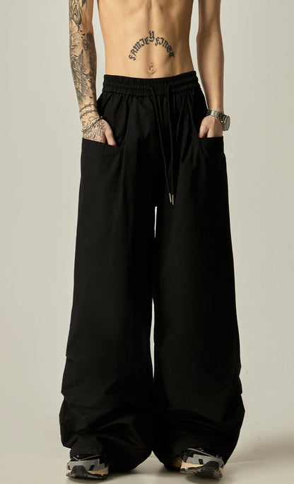Ultra-relaxed Wide-leg Drawstring Lounge Pants
