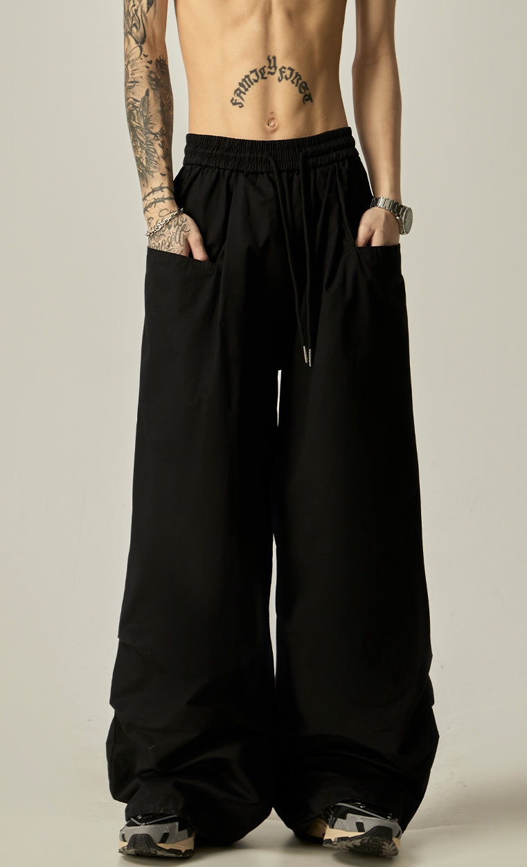 Ultra-relaxed Wide-leg Drawstring Lounge Pants
