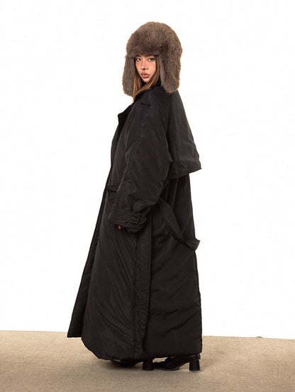 Double-breasted Long Puffer Coat