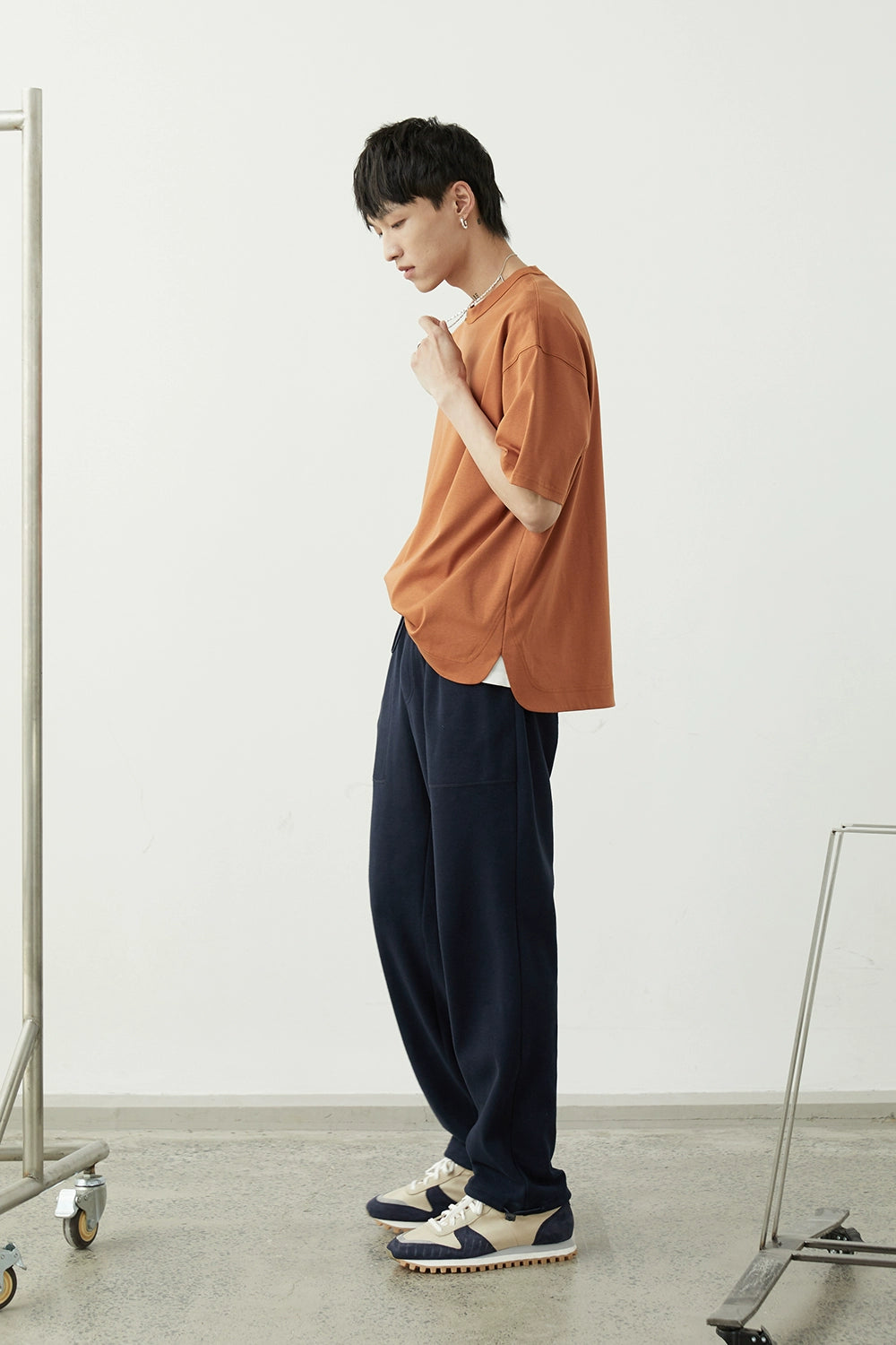 Drawstring Wide-leg Athletic Pants