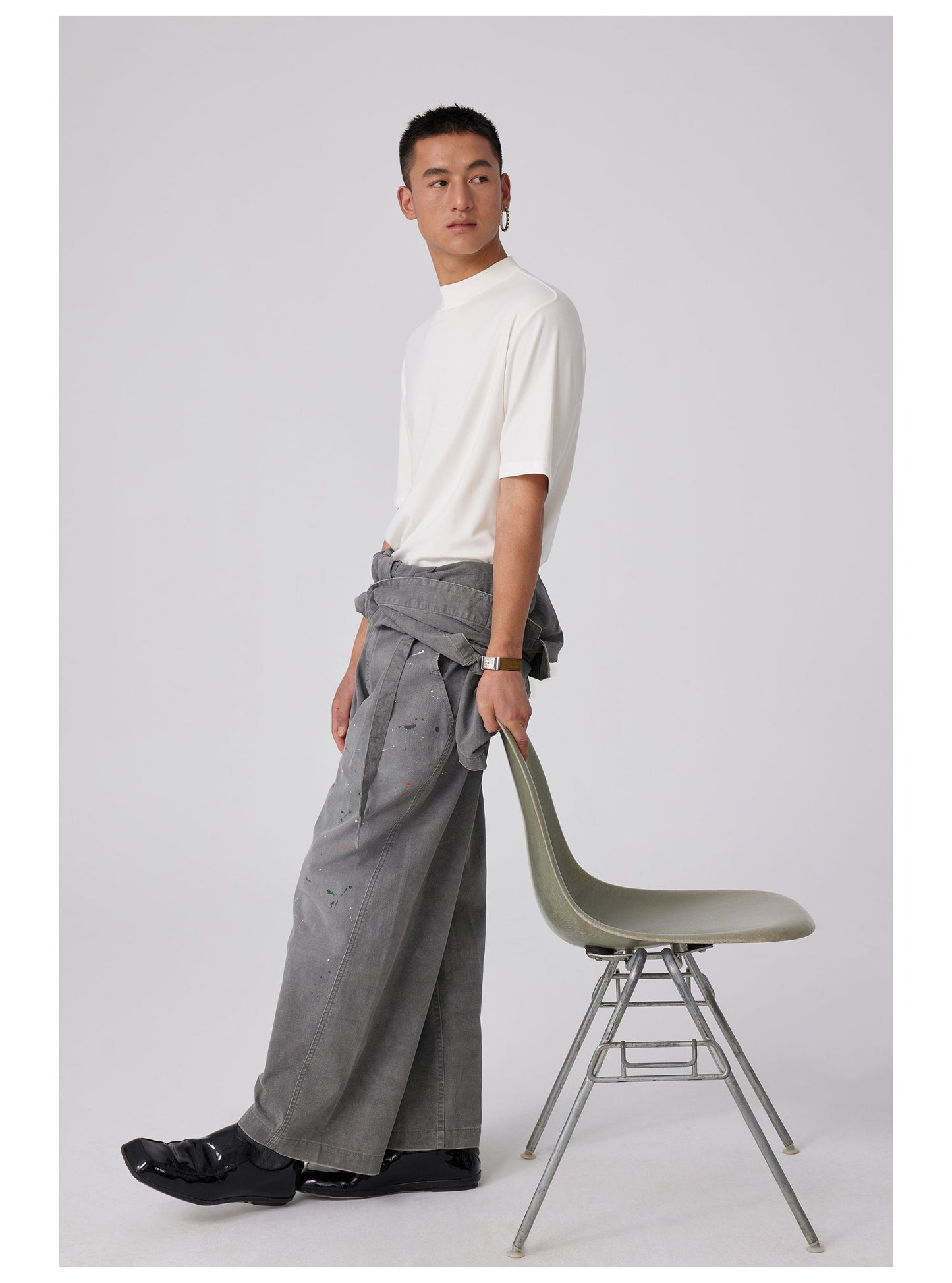 Wool Slim-fit Turtleneck T-shirt