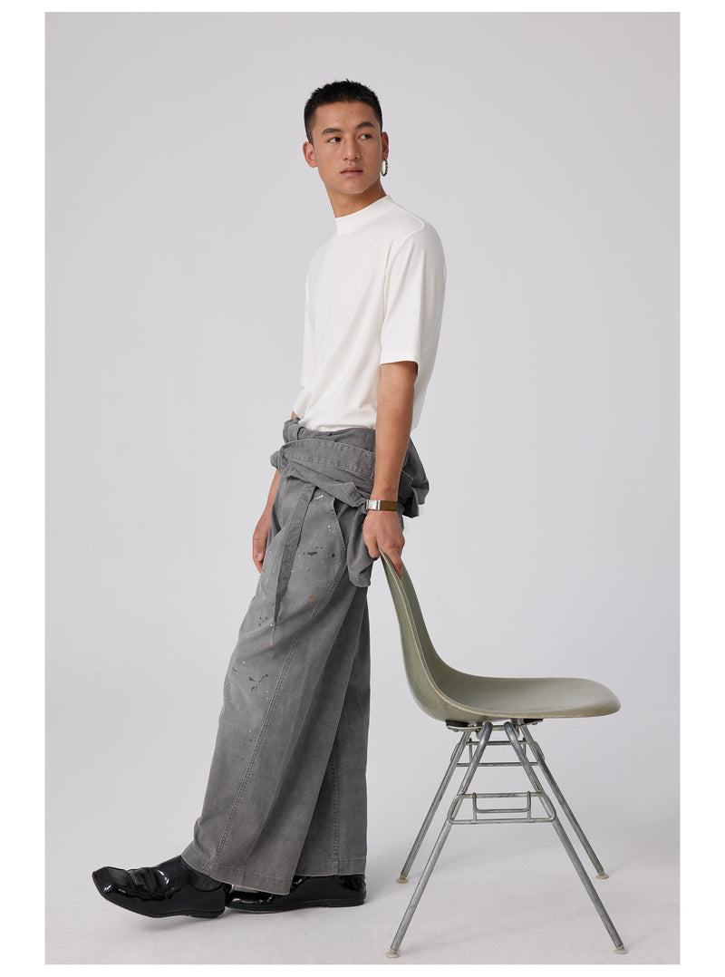 Wool Slim-fit Turtleneck T-shirt