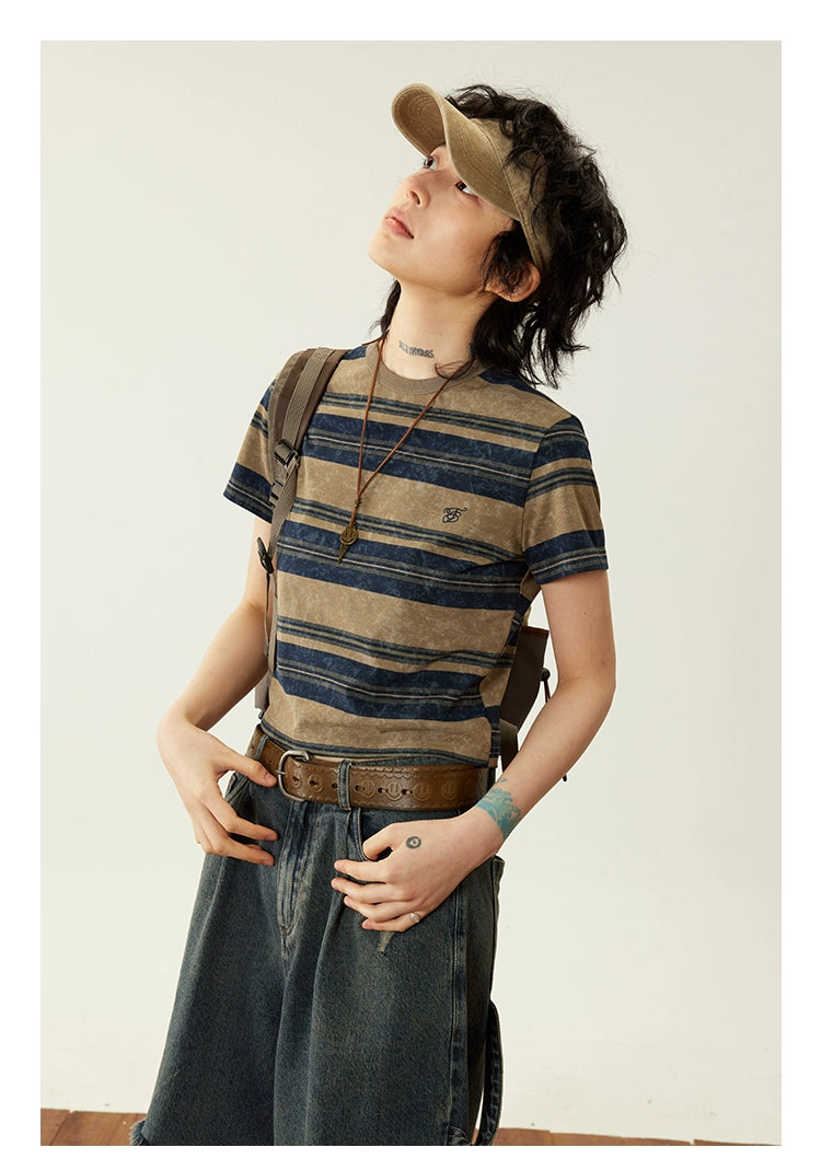 Octopusme Retro Striped T-shirt