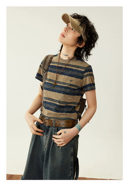 Octopusme Retro Striped T-shirt