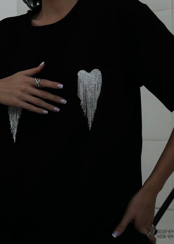 Angel Wings Embellished T-shirt