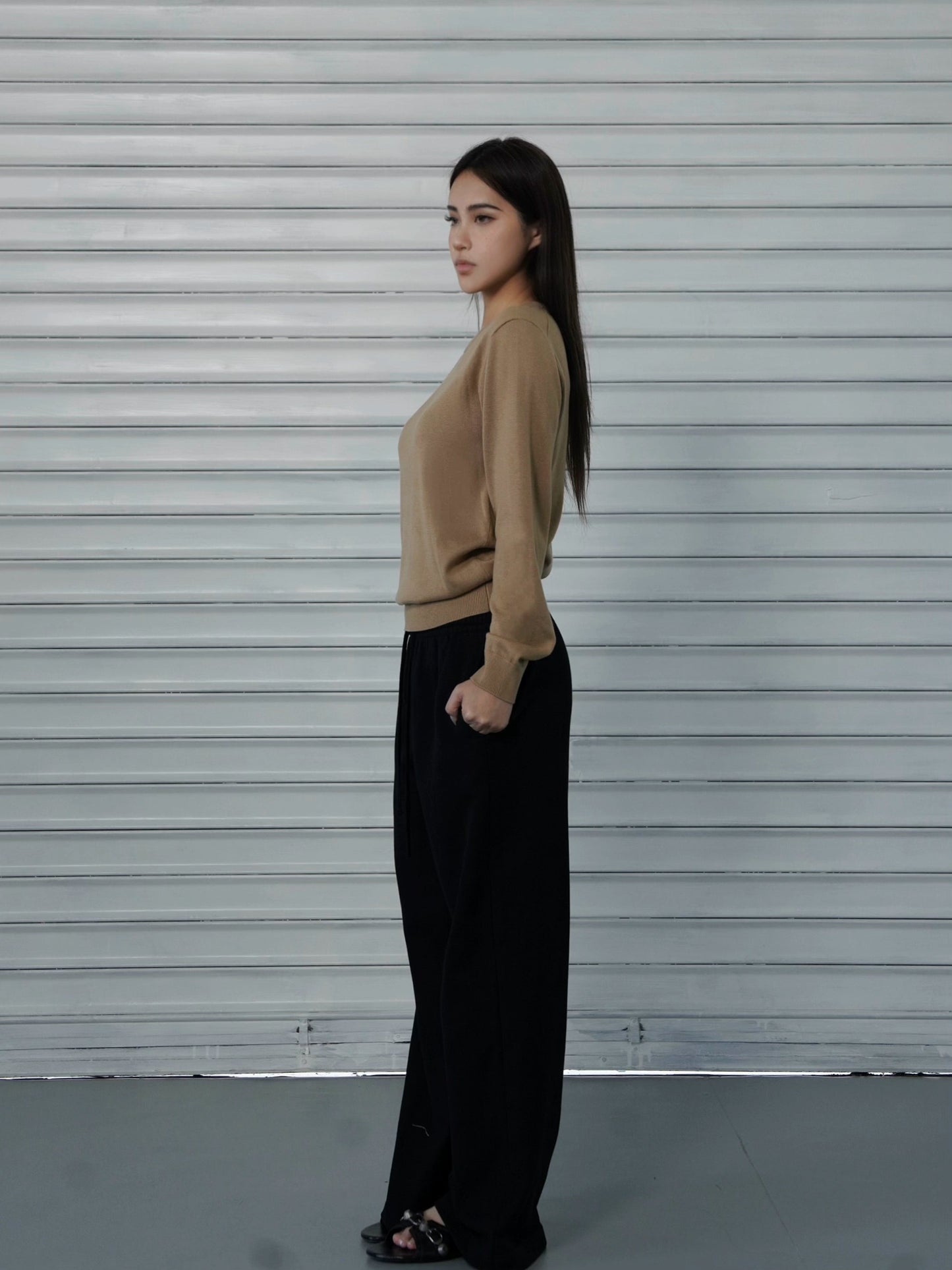 Loose-fit Drawstring Straight-leg Athletic Pants