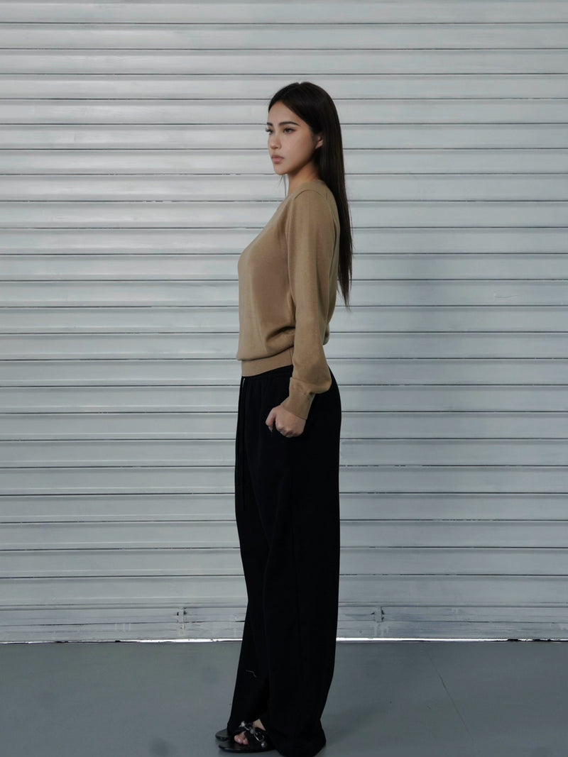 Loose-fit Drawstring Straight-leg Athletic Pants
