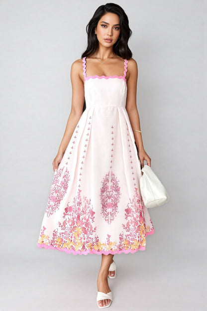 Nyssa Wave Skirt Halter Maxi Dress