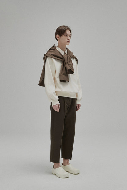 Half-zip Polo Collar Pocket Oversized Sweatshirt