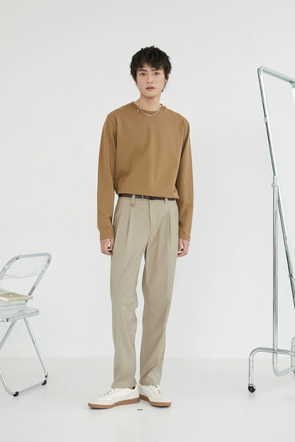 Double-pleated Comfort Dress Pants