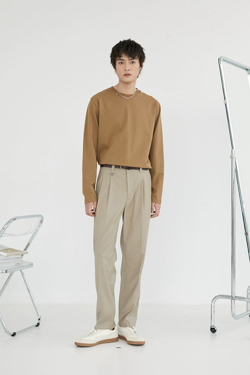 Double-pleated Comfort Dress Pants