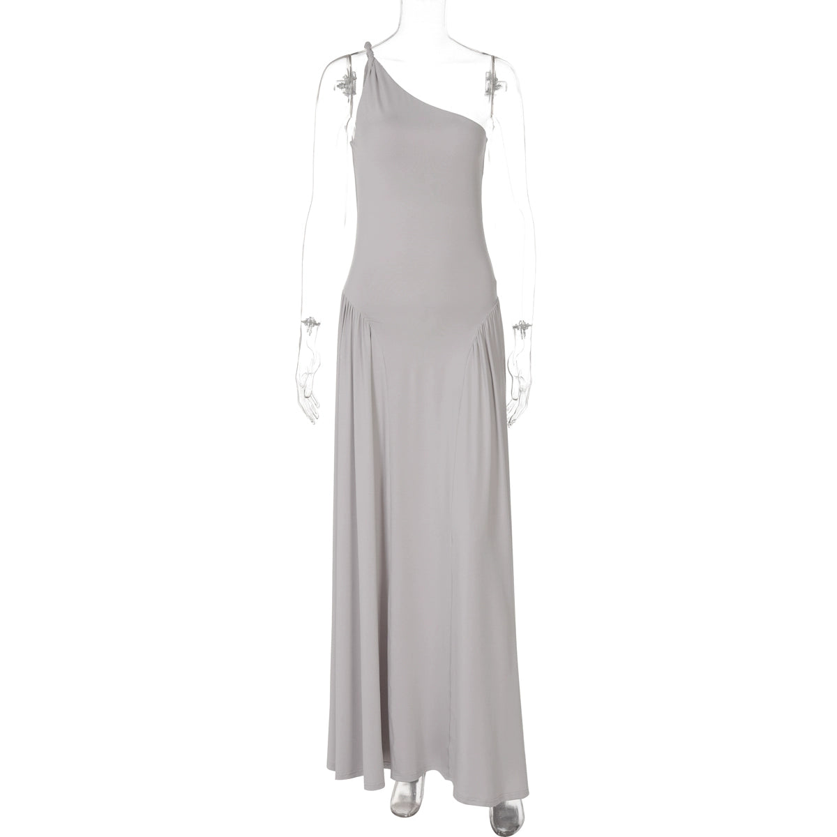 Kamoni One-shoulder Ruched Maxi Dress