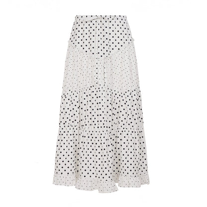 Leeanna Layered Polka Dot Skirt