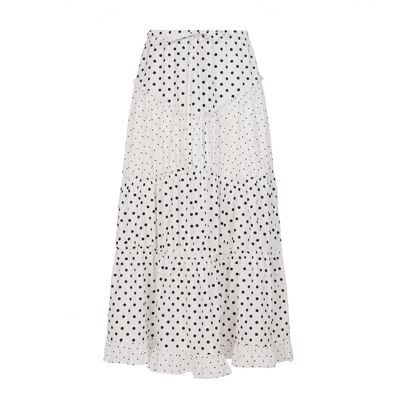 Leeanna Layered Polka Dot Skirt