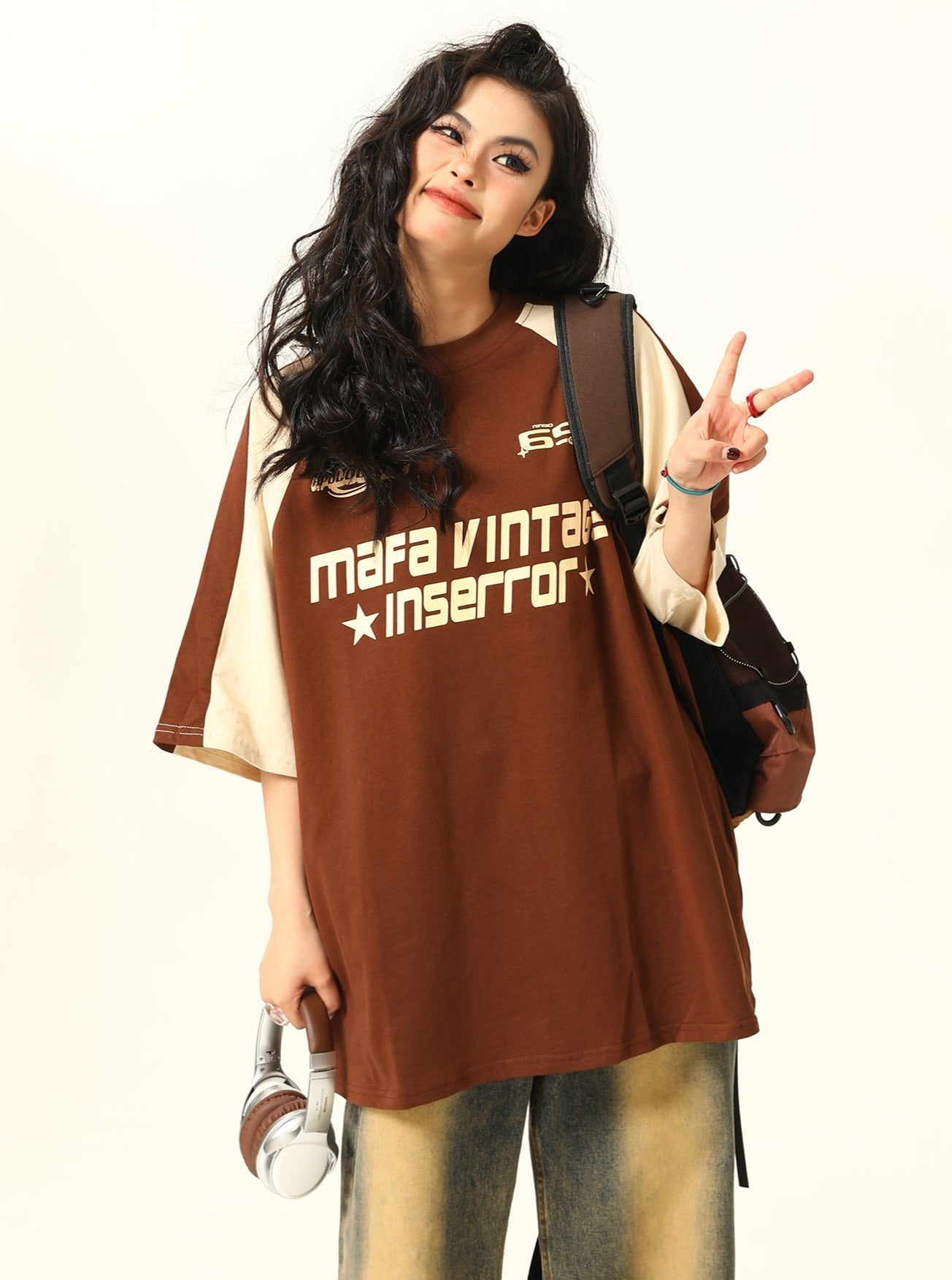 -style Raglan T-shirt