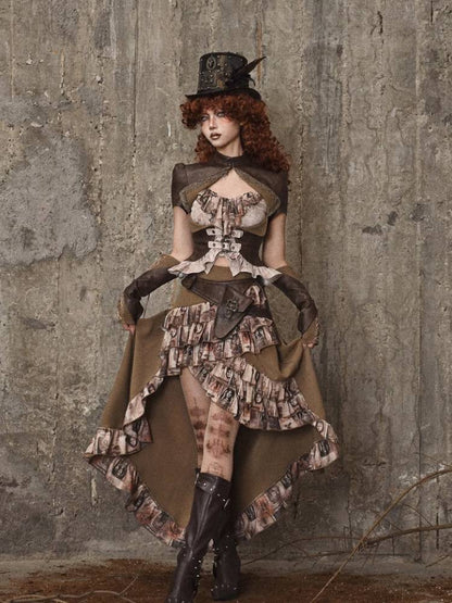 Ruffle Bustle Skirt