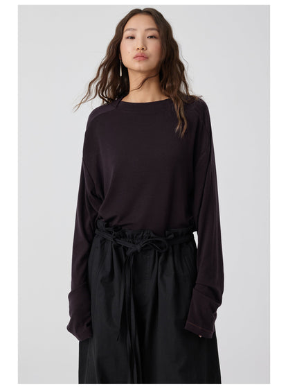 Straight Neck T-shirt