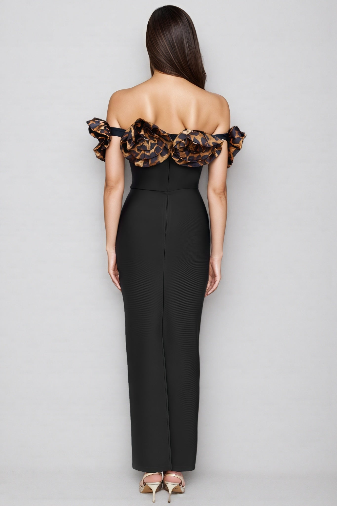 Donsa 3d Bandage Maxi Dress