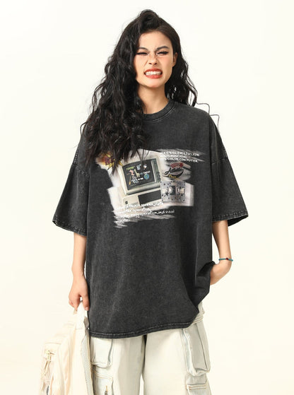 Retro Game Oversized T-shirt